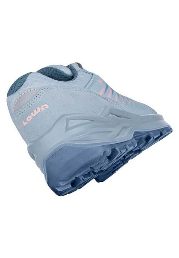 Buty do chodzenia dla dzieci Lowa Zirrox Low Ii Gtx. Kolor: szary, niebieski. Materiał: syntetyk, materiał. Szerokość cholewki: normalna. Sport: turystyka piesza