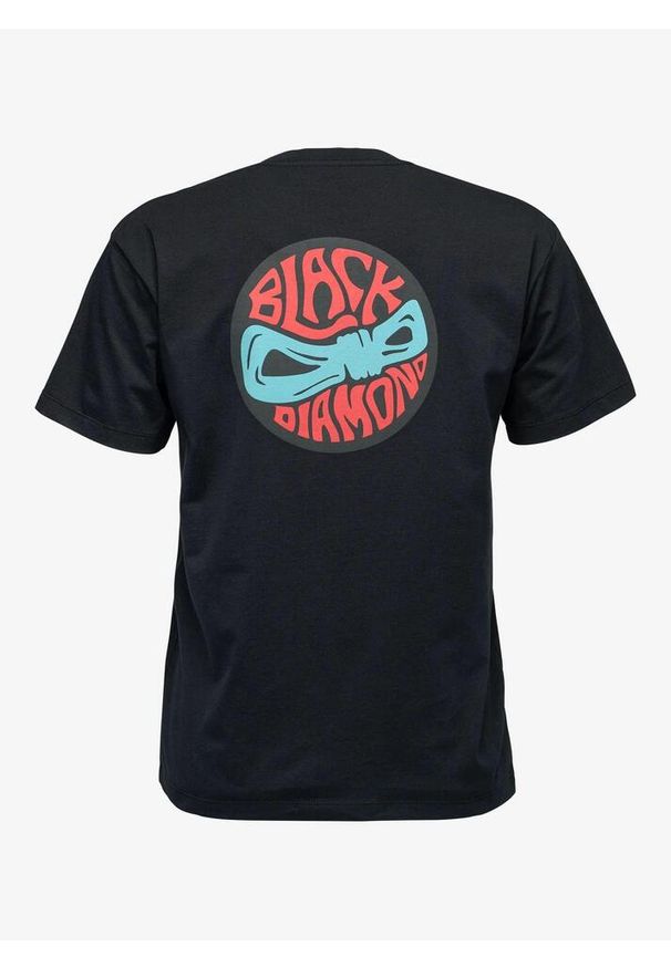 Koszulka bawełniana damska Black Diamond Rope Badge SS Tee. Kolor: czarny. Materiał: bawełna