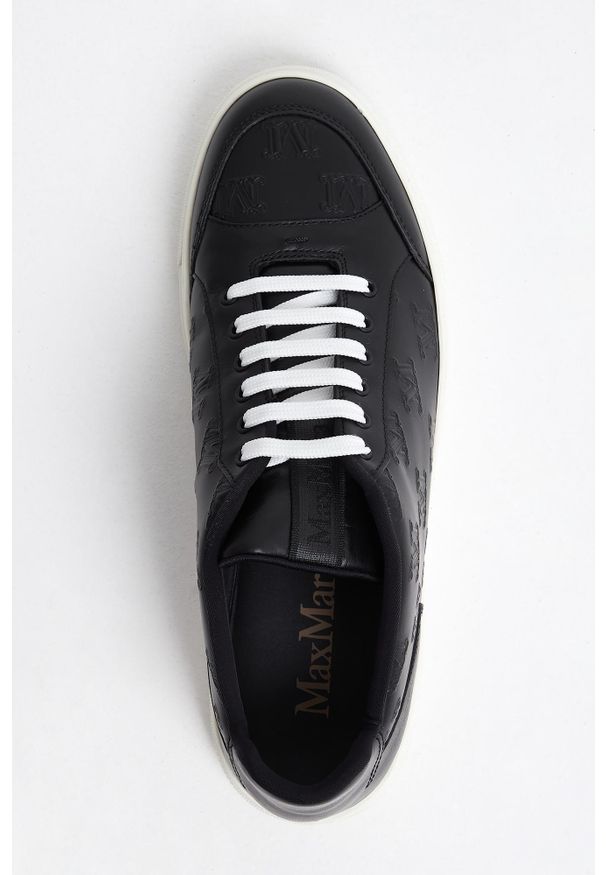 Max Mara Accessori - Sneakersy damskie skórzane Damiersneaker MAX MARA ACCESSORI. Materiał: skóra