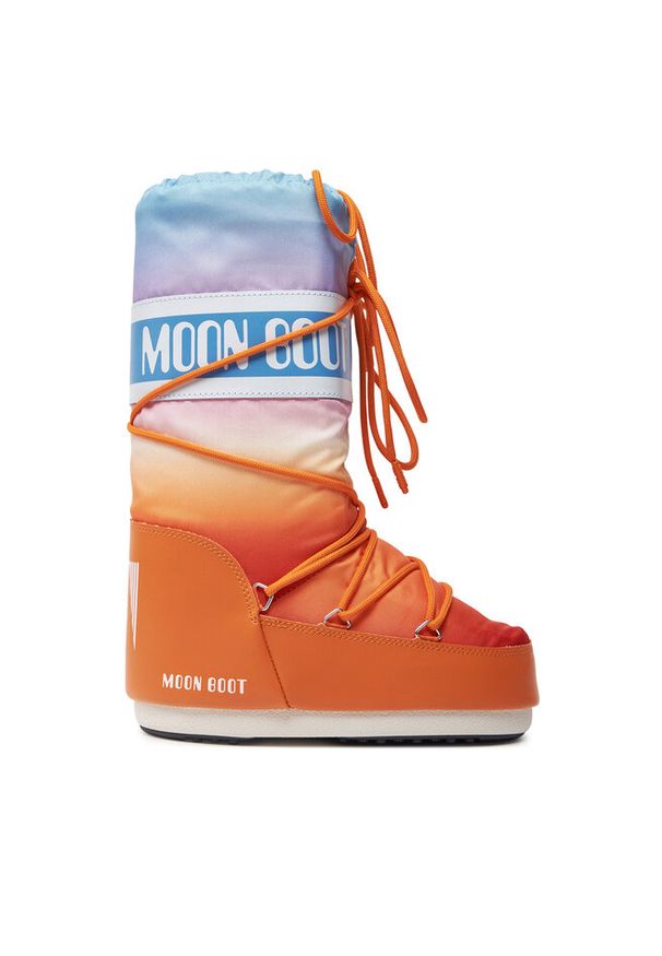 Śniegowce Moon Boot. Kolor: pomarańczowy