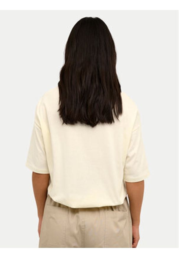 Kaffe T-Shirt Harries 10508588 Beżowy Relaxed Fit. Kolor: beżowy. Materiał: bawełna