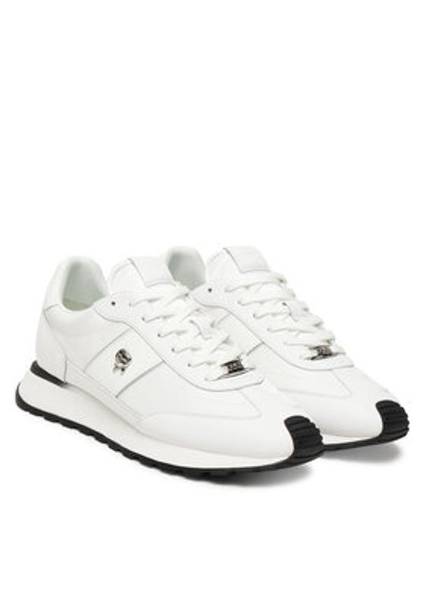 Karl Lagerfeld - KARL LAGERFELD Sneakersy KL51129 Biały. Kolor: biały. Materiał: skóra