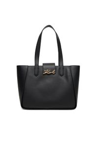 Karl Lagerfeld - KARL LAGERFELD Torebka A3W30133 Czarny. Kolor: czarny. Materiał: skórzane