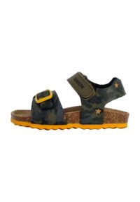 Geox - Sandały GEOX B SANDAL CHALKI BOY Zielony. Kolor: szary. Materiał: syntetyk, tkanina. Sezon: lato