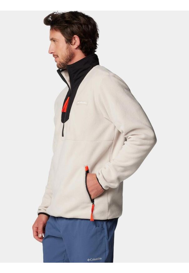 columbia - Bluza Polarowa Męska Columbia Sequoia Grove HZ. Typ kołnierza: polo. Kolor: wielokolorowy, beżowy, czarny. Materiał: polar