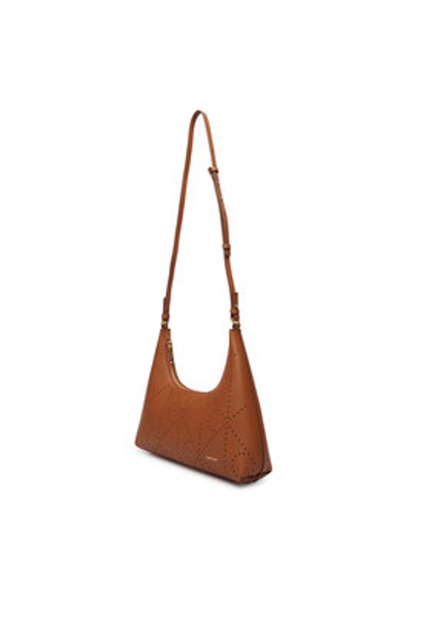 Calvin Klein Torebka Emblem Aop Perfor Lthr Bag LV04F3367G Brązowy. Kolor: brązowy. Materiał: skórzane