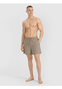4f - 4F Spodenki plażowe boardshorty męskie - khaki XXL. Kolor: oliwkowy, wielokolorowy, brązowy. Materiał: włókno, materiał, syntetyk, tkanina. Długość: krótkie