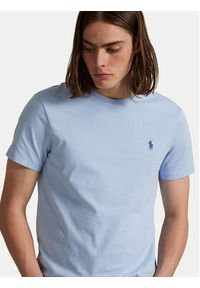 Polo Ralph Lauren T-Shirt 710671438444 Błękitny Custom Slim Fit. Typ kołnierza: polo. Kolor: niebieski. Materiał: bawełna #3