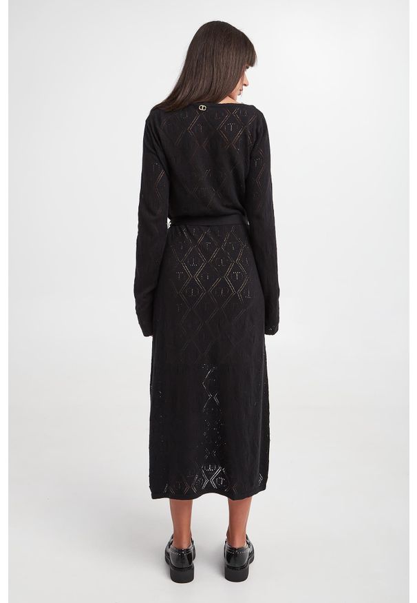 Twinset Milano - Sukienka ażurowa TWINSET. Wzór: ażurowy