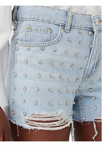 Fracomina Szorty jeansowe FR25SV6013D419R9 Niebieski Regular Fit. Kolor: niebieski. Materiał: bawełna #4