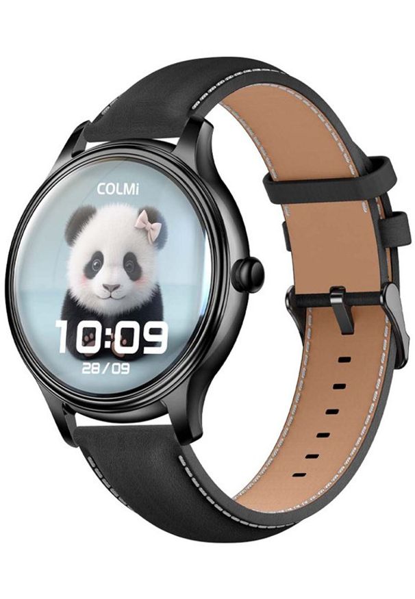 Smartwatch Colmi L28 Czarny (L28 Black leather). Rodzaj zegarka: smartwatch. Kolor: czarny