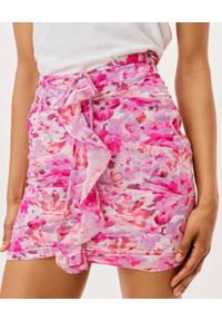 For Love & Lemons - FOR LOVE & LEMONS - Spódnica mini w kwiatowy wzór. Kolor: różowy, wielokolorowy, fioletowy. Wzór: kwiaty