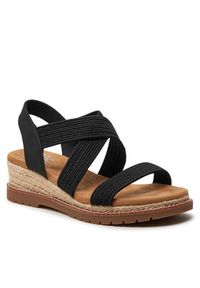 skechers - Skechers Espadryle 114688/BLK Czarny. Kolor: czarny. Materiał: materiał #4