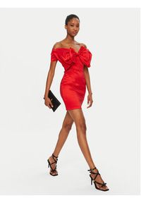 BARDOT - Bardot Sukienka koktajlowa 54327DB2 Czerwony Slim Fit. Kolor: czerwony. Materiał: syntetyk. Styl: wizytowy #3