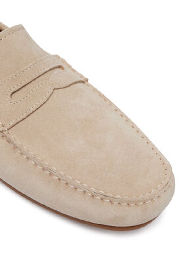 TOMMY HILFIGER - Tommy Hilfiger Mokasyny Core Hilfiegr Suede Driver FM0FM05789 Beżowy. Kolor: beżowy. Materiał: skóra, zamsz