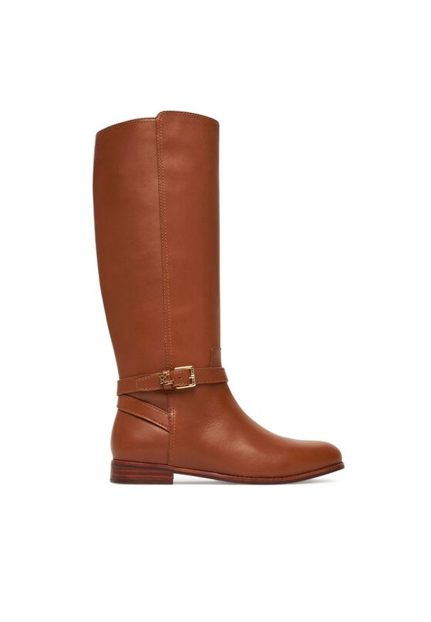 Lauren Ralph Lauren - LAUREN RALPH LAUREN Oficerki Brooke Tll 2 Bo Tal 802974383001 Brązowy. Kolor: brązowy. Materiał: skóra