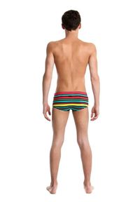 FUNKITA - Kąpielówki chłopięce spodenki kąpielowe Funky Trunks Striped Man. Kolor: czerwony, zielony, wielokolorowy