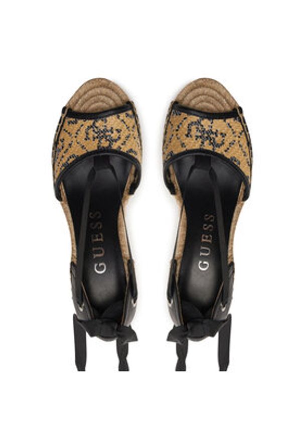 Guess Espadryle Diandra FLGDIR ELE04 Czarny. Kolor: czarny. Materiał: materiał