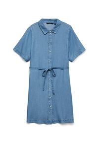 Vero Moda Sukienka jeansowa Bree 10341620 Niebieski Regular Fit. Kolor: niebieski. Materiał: jeans #4