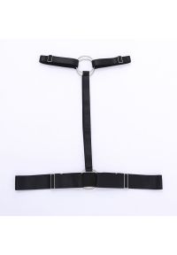 Intica - Zestaw bielizny harness na specjalne okazje Tiphani. Kolor: czarny. Materiał: materiał #4