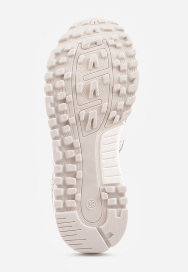 Born2be - Jasnoszare Zamszowe Sneakersy Ozdobione Perforacją i Paskami Semielle. Okazja: na co dzień, na spacer. Zapięcie: pasek. Kolor: szary. Materiał: zamsz. Wzór: aplikacja. Sport: turystyka piesza