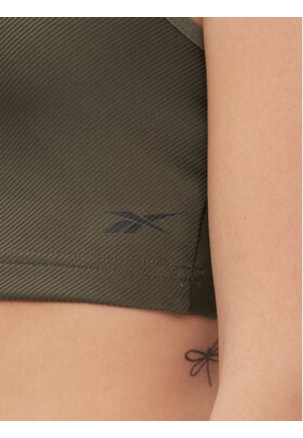 Reebok Top Yoga Performance IM4045 Zielony Fitted Fit. Kolor: zielony. Materiał: syntetyk