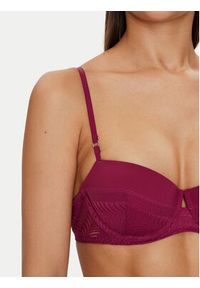 Calvin Klein Underwear Biustonosz balkonetka 000QF7543E Fioletowy. Kolor: fioletowy. Materiał: syntetyk #4