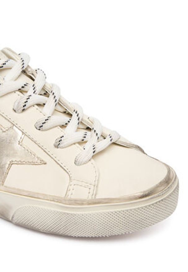 GOLDEN GOOSE - Golden Goose Sneakersy Super-Star Classic With List GWF00101.F007558.10698 Écru. Kolor: kremowy. Materiał: skóra