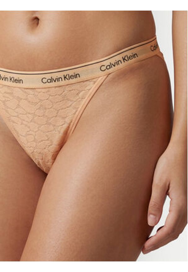 Calvin Klein Figi klasyczne LV00QD5213 Beżowy. Kolor: beżowy. Materiał: syntetyk