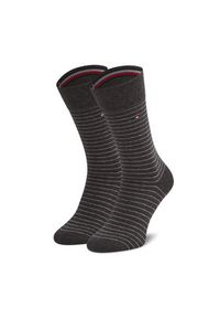 TOMMY HILFIGER - Tommy Hilfiger Skarpety długie 100001496 Szary. Kolor: szary. Materiał: materiał