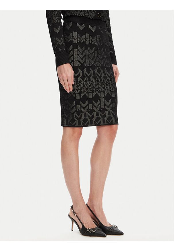 Marciano Guess Spódnica ołówkowa 5YGD16 5877Z Czarny Slim Fit. Kolor: czarny. Materiał: wiskoza