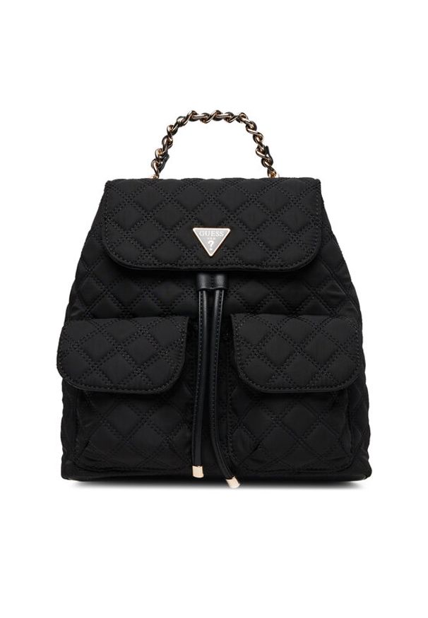 Guess Plecak Giully II HWYQ96 73330 Czarny. Kolor: czarny. Materiał: materiał