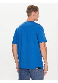 Karl Lagerfeld Jeans T-Shirt Logo 231D1706 Niebieski Regular Fit. Kolor: niebieski. Materiał: bawełna #4