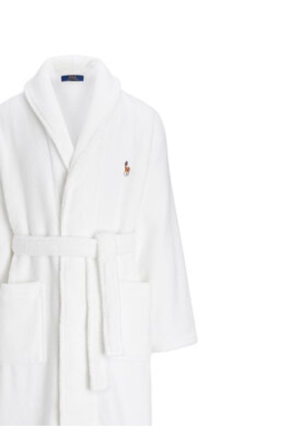 Polo Ralph Lauren Szlafrok 714899683002 Biały. Typ kołnierza: polo. Kolor: biały. Materiał: bawełna