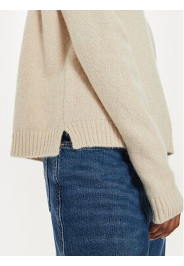 BOSS - Boss Sweter Febisan 50478315 Écru Regular Fit. Materiał: wełna