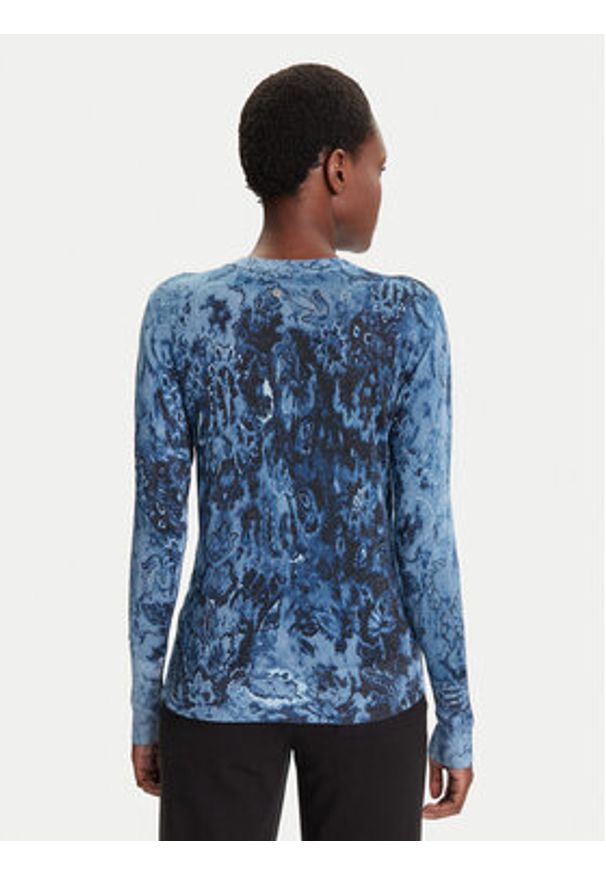 Desigual Kardigan Kassidy 25WWJF12 Niebieski Regular Fit. Kolor: niebieski. Materiał: wiskoza