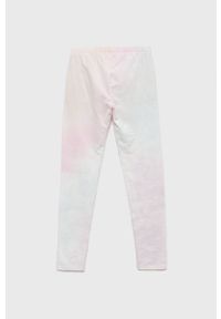 GAP legginsy dziecięce wzorzyste. Kolor: różowy. Materiał: dzianina, bawełna