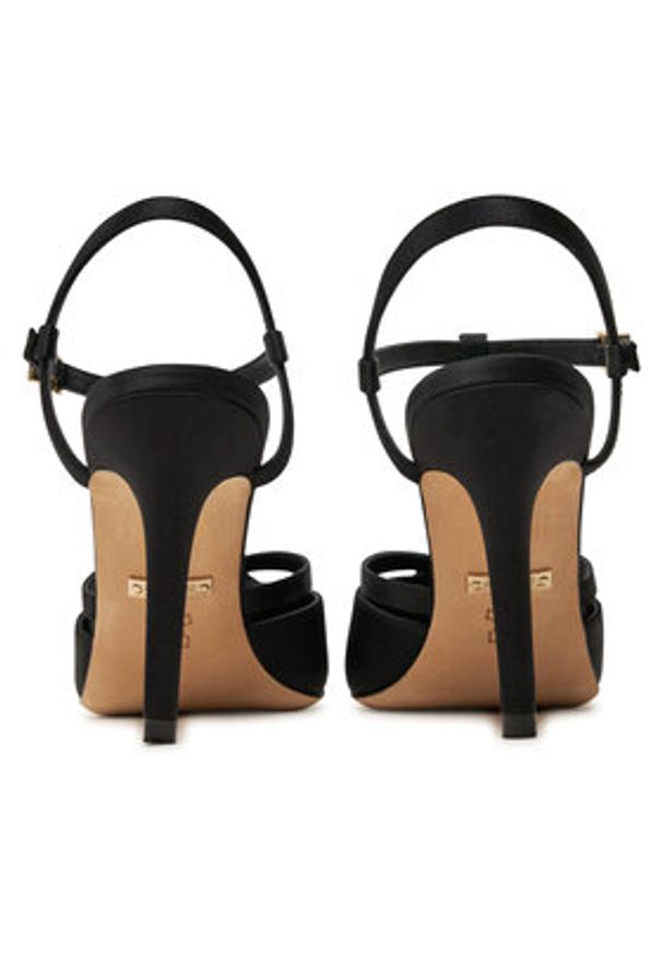 Guess Sandały 4BGZ30 7232A Czarny. Kolor: czarny. Materiał: materiał
