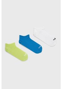 Adidas - adidas skarpetki (3-pack) kolor biały. Kolor: biały
