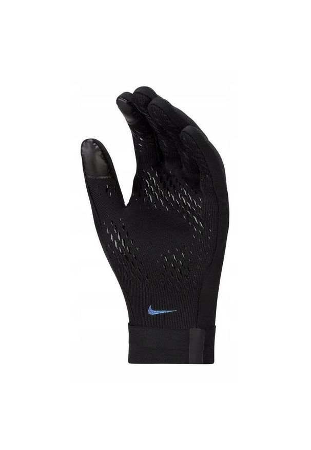 Nike - Rękawice Dziecięce Academy ThermaFit. Kolor: czarny. Sport: turystyka piesza