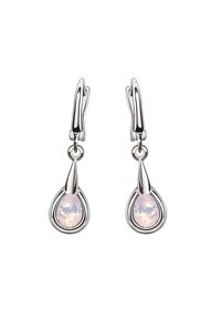 Polcarat Design - Rodowane srebrne kolczyki z kryształami Swarovski K3 2095. Materiał: srebrne. Kolor: srebrny. Kamień szlachetny: kryształ #1
