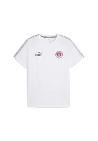Puma - Męska koszulka FC St. Pauli KING PUMA White Espresso Brown. Kolor: biały, brązowy, wielokolorowy