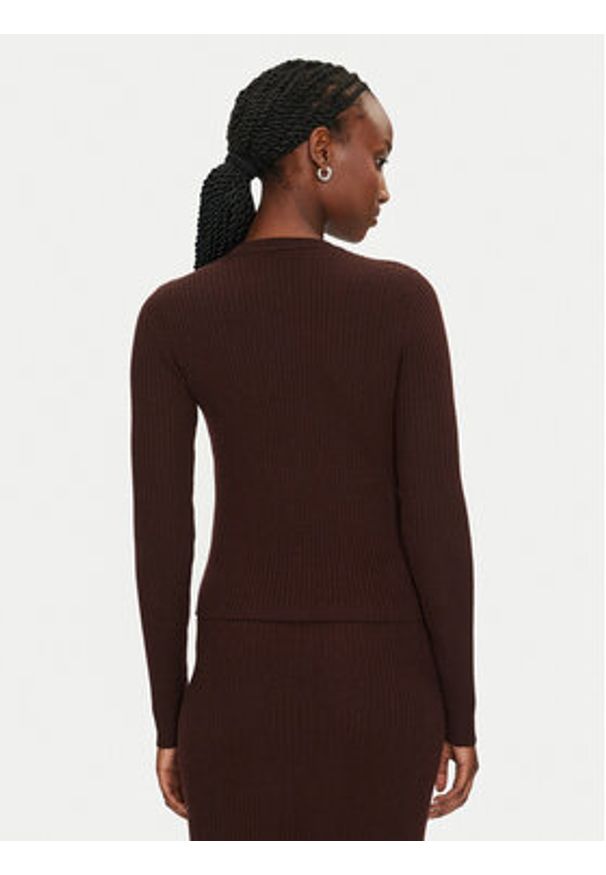 Pinko Sweter Costina 104020 A15S Brązowy Slim Fit. Kolor: brązowy. Materiał: syntetyk