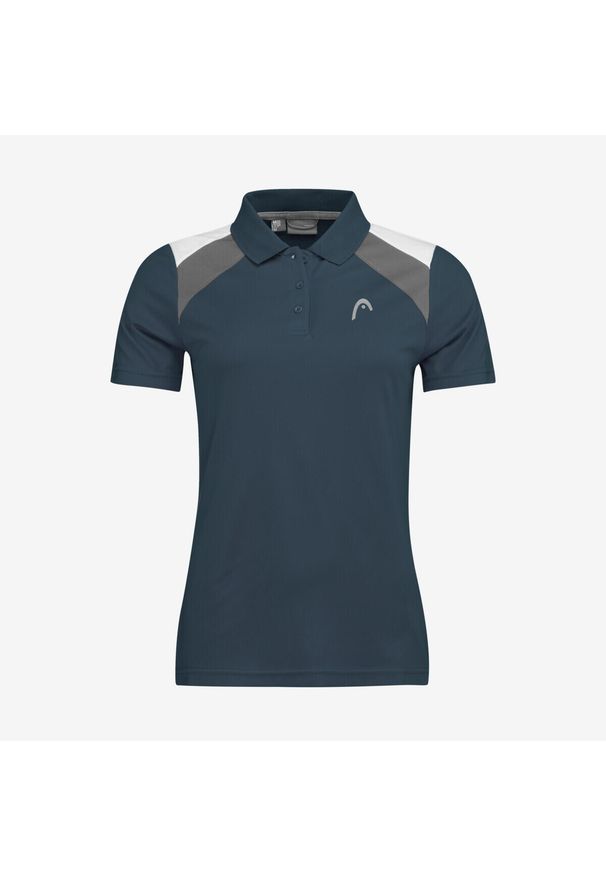 Head - Koszulka polo damska CLUB 22 Tech. Typ kołnierza: polo. Kolor: niebieski. Materiał: poliester. Sport: tenis