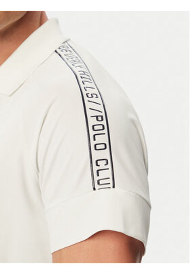 Beverly Hills Polo Club Polo P-SS26M-P0170 Biały Regular Fit. Typ kołnierza: polo. Kolor: biały. Materiał: syntetyk