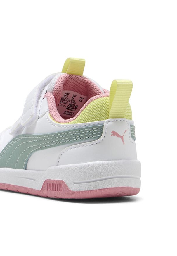 Tenisówki Puma Model Multiflex 2 Color V I Kolor Biały. Kolor: zielony, biały, wielokolorowy. Materiał: syntetyk, tkanina. Sport: turystyka piesza