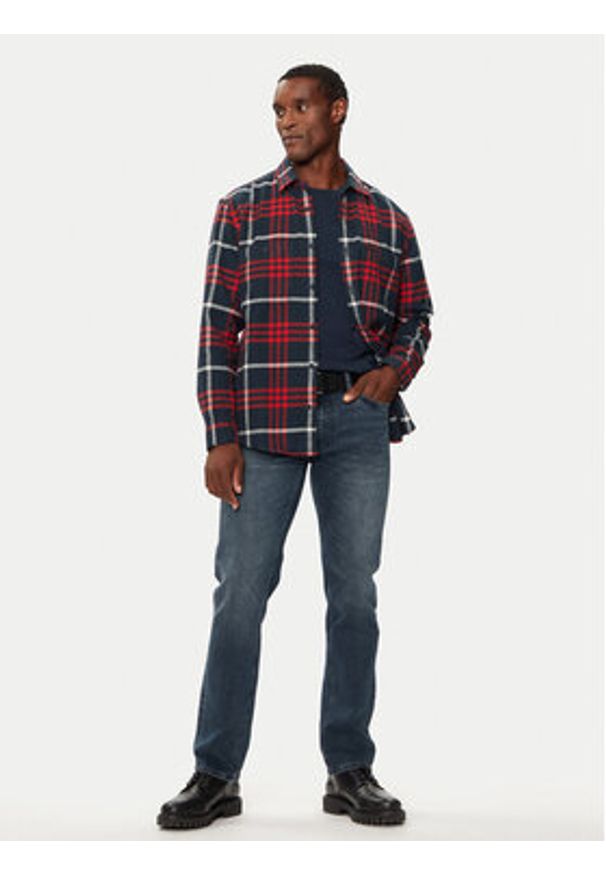 Lee Koszula Worker 2.0 112355647 Granatowy Relaxed Fit. Kolor: niebieski. Materiał: bawełna