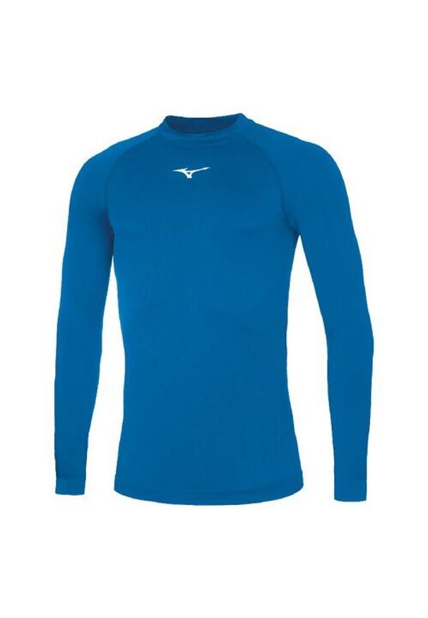 Podkoszulka z długim rękawem Mizuno Team Core underwear. Kolor: niebieski, wielokolorowy, biały. Długość rękawa: długi rękaw. Długość: długie