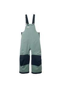 Dziecięce spodnie narciarskie na szelkach Helly Hansen Rider 2. Kolor: zielony. Sezon: zima. Sport: narciarstwo #1