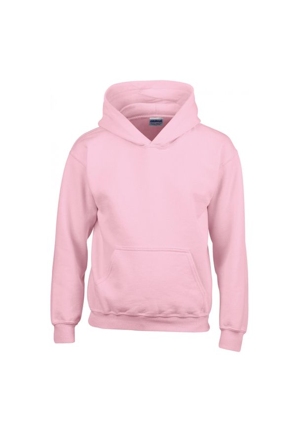 GILDAN - Sweatshirt bluza dziecięca z kapturem Gildan Heavy Blend ®. Typ kołnierza: kaptur. Kolor: różowy